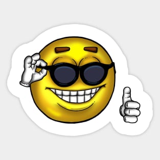 Sunglasses Thumbs Up Meme Sticker